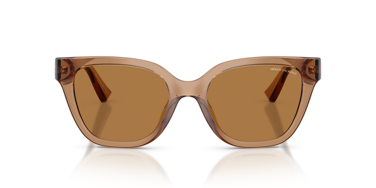 Armani Exchange AX4164SU 839673 shiny transparent brown sunglasses 53mm