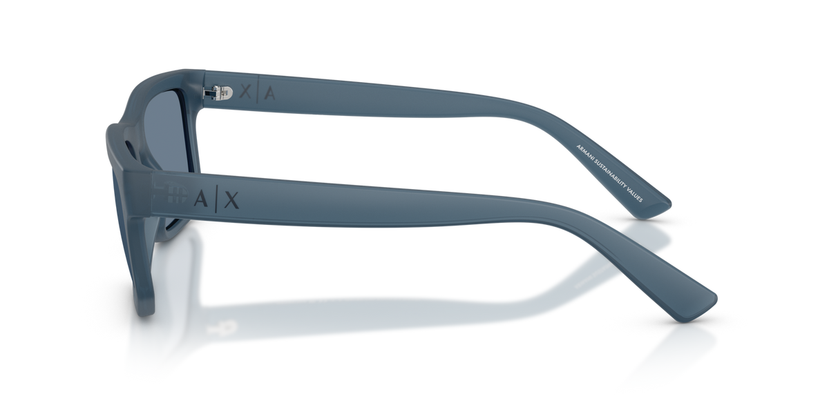 Armani Exchange AX4165S 83922V frosted blue sunglasses 56mm side view