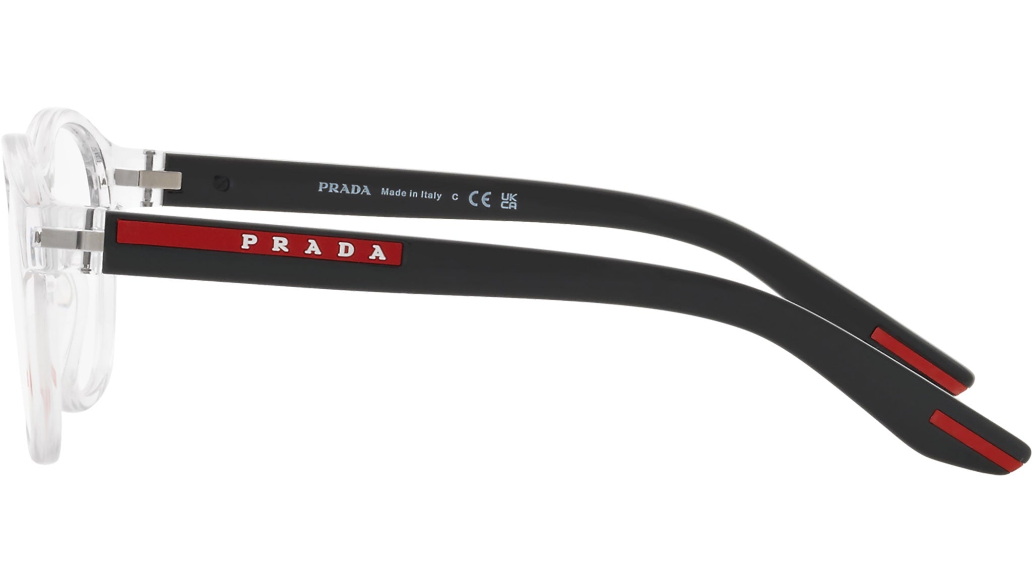 Prada Linea Rossa PS 07PV 2AZ1O1 crystal eyeglasses 53mm side view