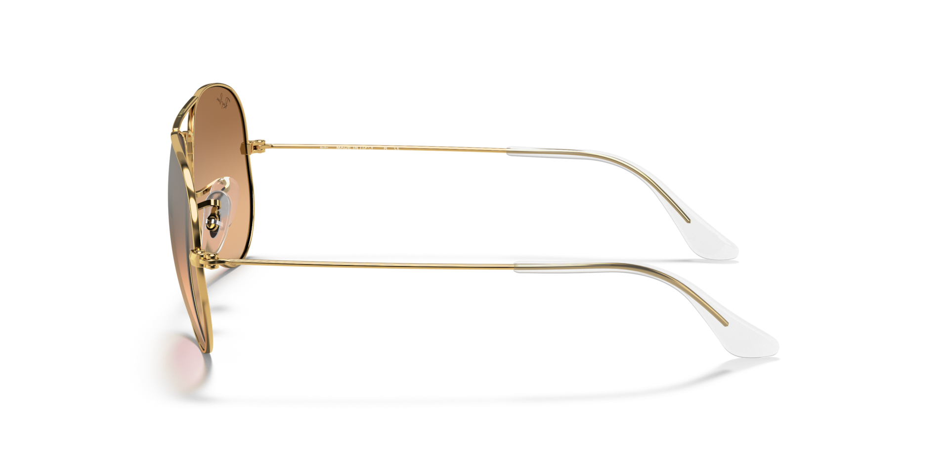 Ray-Ban Aviator Classic RB3025 001/3E gold sunglasses 55mm side view