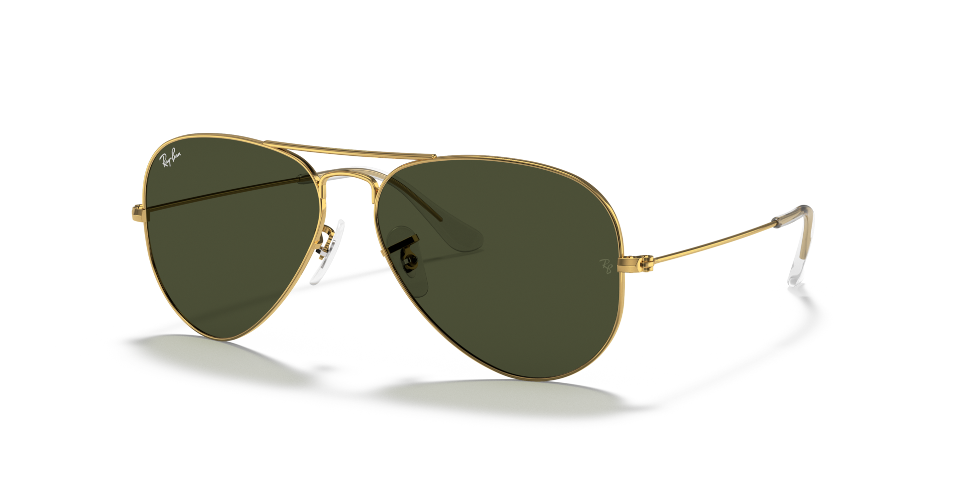 Ray-Ban Aviator Classic RB3025 L0205 gold sunglasses 58mm angled view