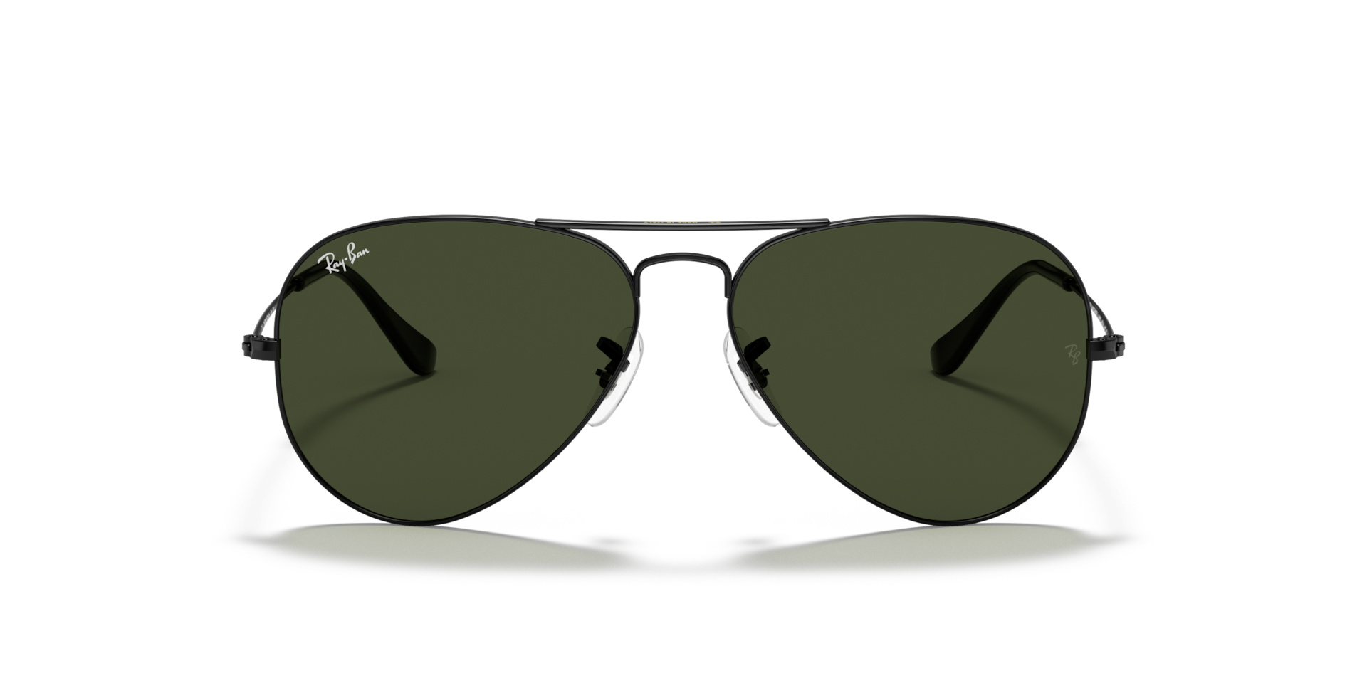 Ray-Ban Aviator Classic RB3025 L2823 black sunglasses 58mm front view