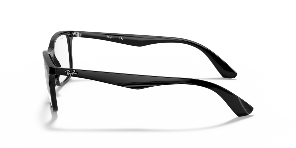 Ray-Ban RX7047 2000 black eyeglasses 54mm side view