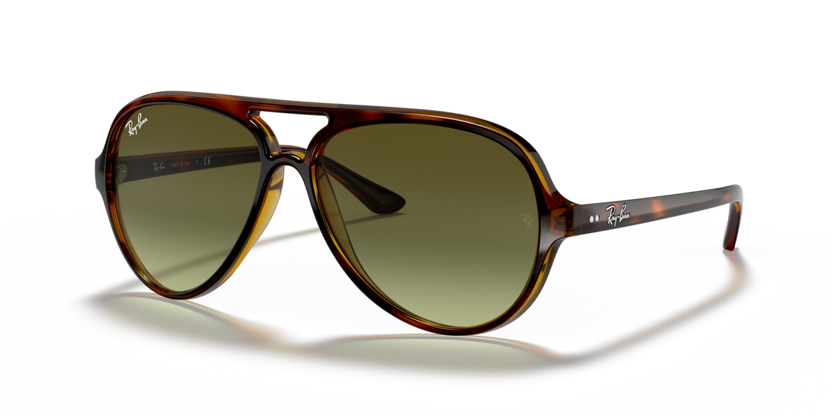 Ray-Ban RB4125 710/A6 light havana sunglasses 59mm angled view
