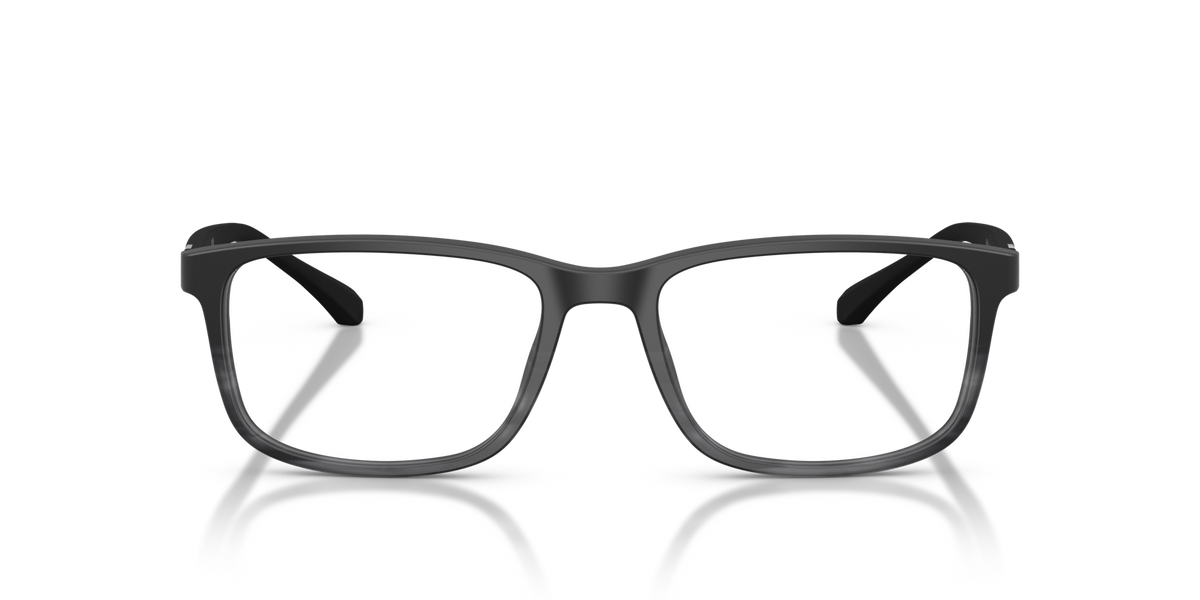 Emporio Armani EA3098 5566 matte black striped grey eyeglasses 53mm