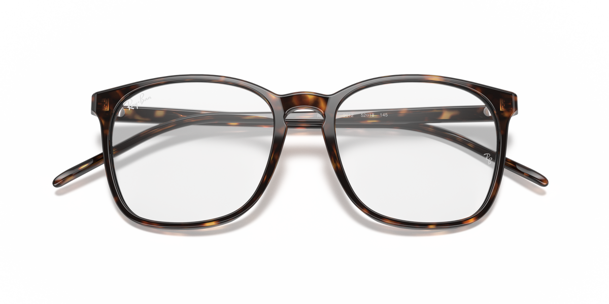 Ray-Ban RX5387 2012 havana eyeglasses 54mm folded view