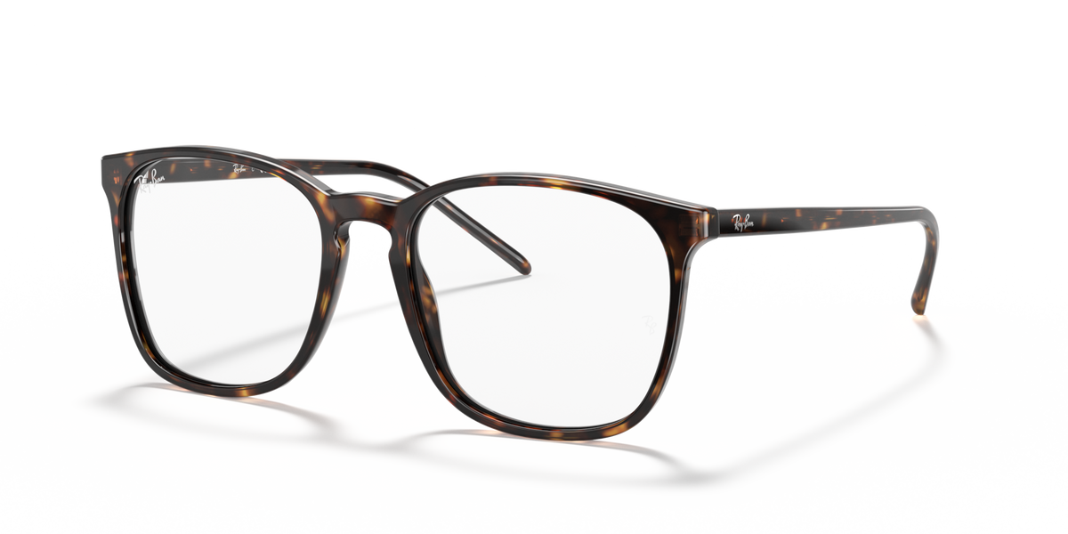 Ray-Ban RX5387 2012 havana eyeglasses 54mm angled view