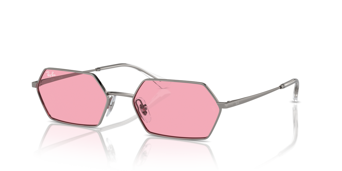 Ray-Ban RB3728 004/84 gunmetal sunglasses 55mm angled view