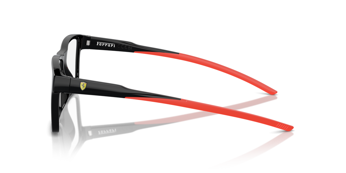 Ferrari FZ8007U 501 black eyeglasses 56mm side view