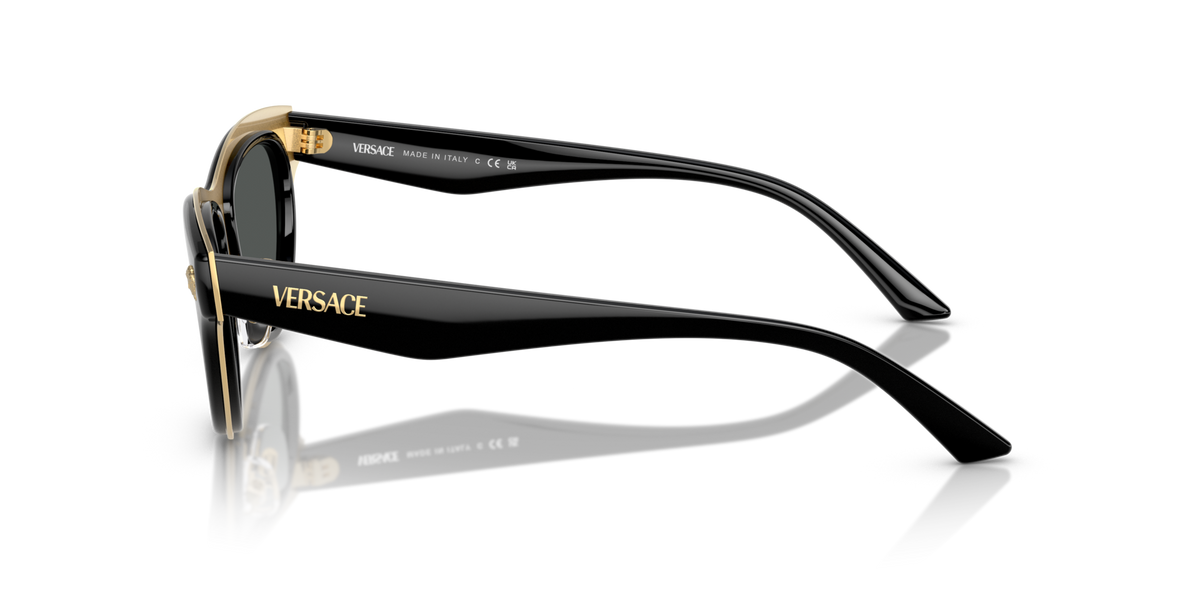 Versace VE2273 GB1/87 black sunglasses 52mm side view