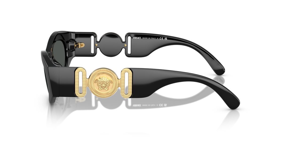 Versace VE4480U GB1/87 black sunglasses 51mm side view