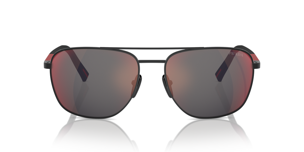 Prada Linea Rossa PS54ZS DG008F rubbered black sunglasses 60mm