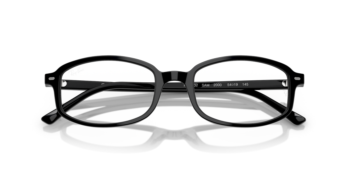 Ray-Ban RX5432 2000 black eyeglasses 54mm folded view