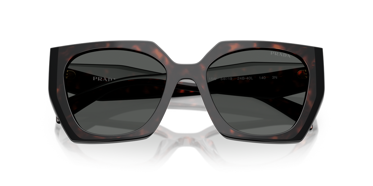 Prada PR15WS 24B40L root/black sunglasses 54mm folded view