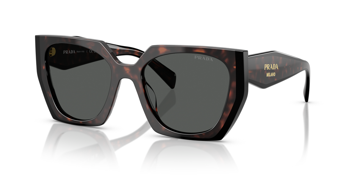 Prada PR15WS 24B40L root/black sunglasses 54mm angled view