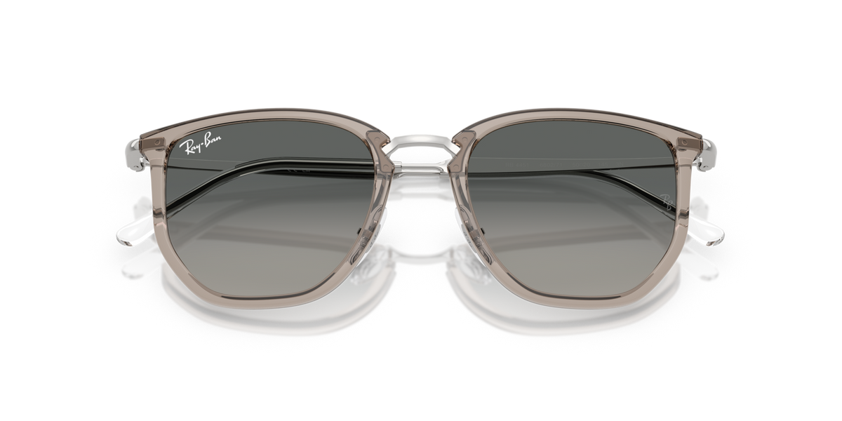 Ray-Ban RB4451 680271 transparent grey sunglasses 50mm folded view