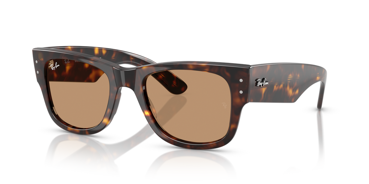 Ray-Ban RB0840S 902/53 havana sunglasses 51mm angled view