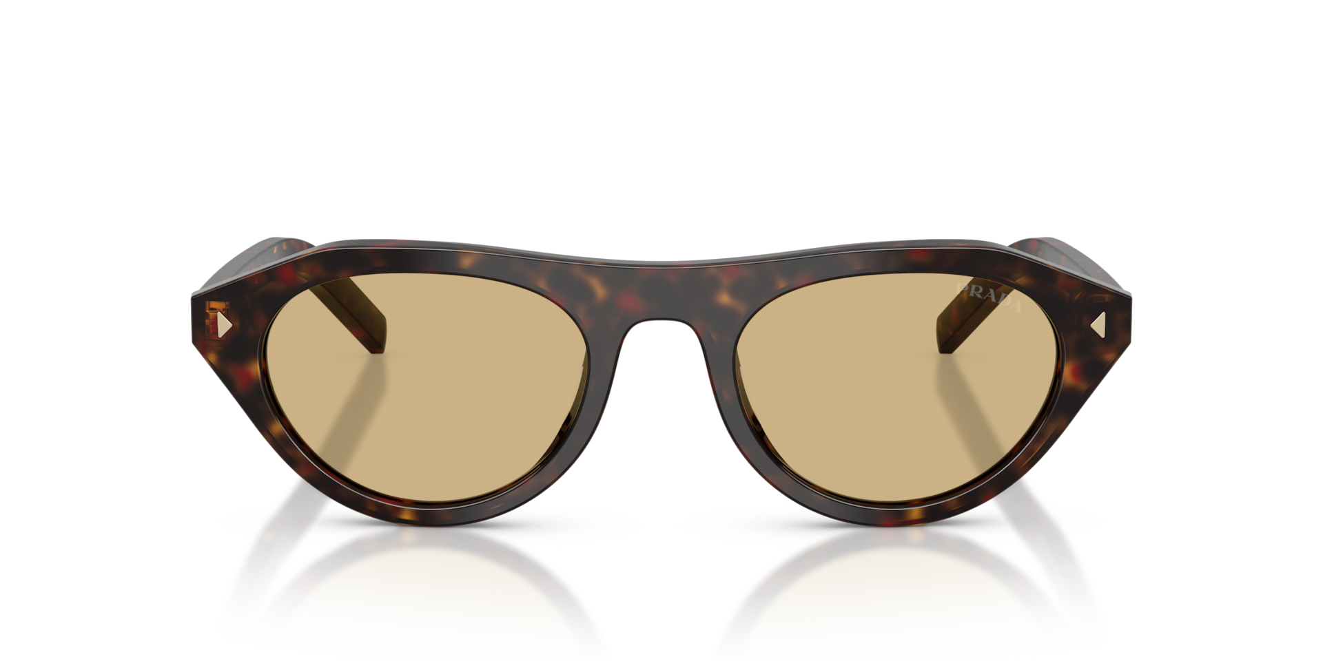 Prada PR B15S 17N70R root tortoise sunglasses 51mm front view
