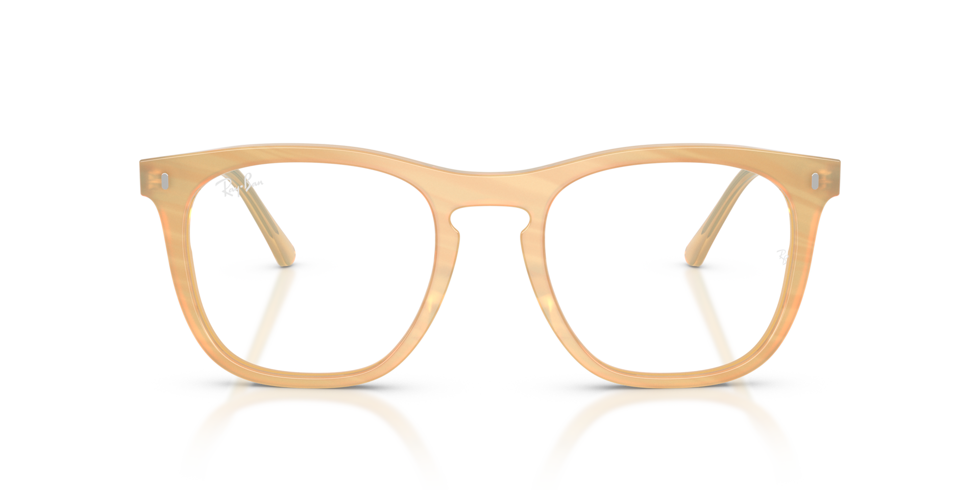Ray-Ban RX2210 8383 striped brown eyeglasses 51mm front view