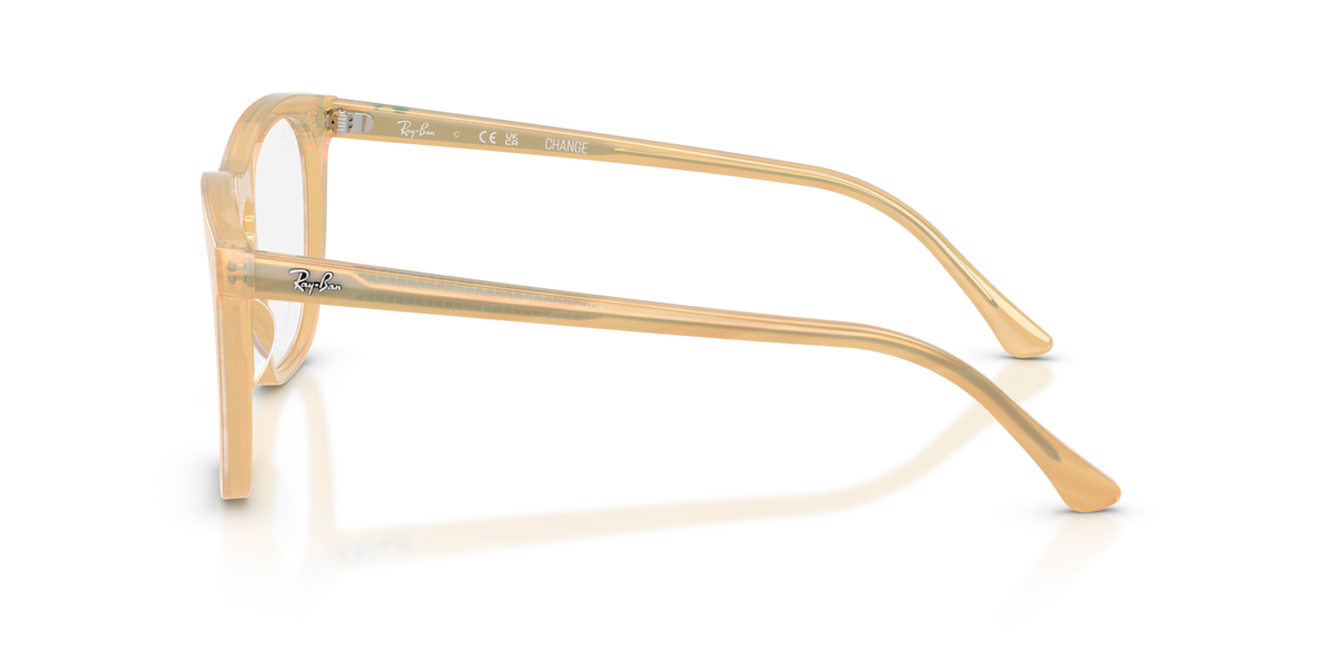Ray-Ban RX2210 8383 striped brown eyeglasses 51mm side view