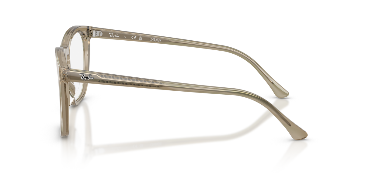 Ray-Ban RX2210 8381 striped grey eyeglasses 51mm side view