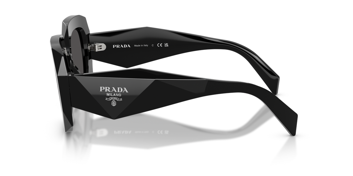Prada PRB23S 16K08Z black sunglasses 54mm side view