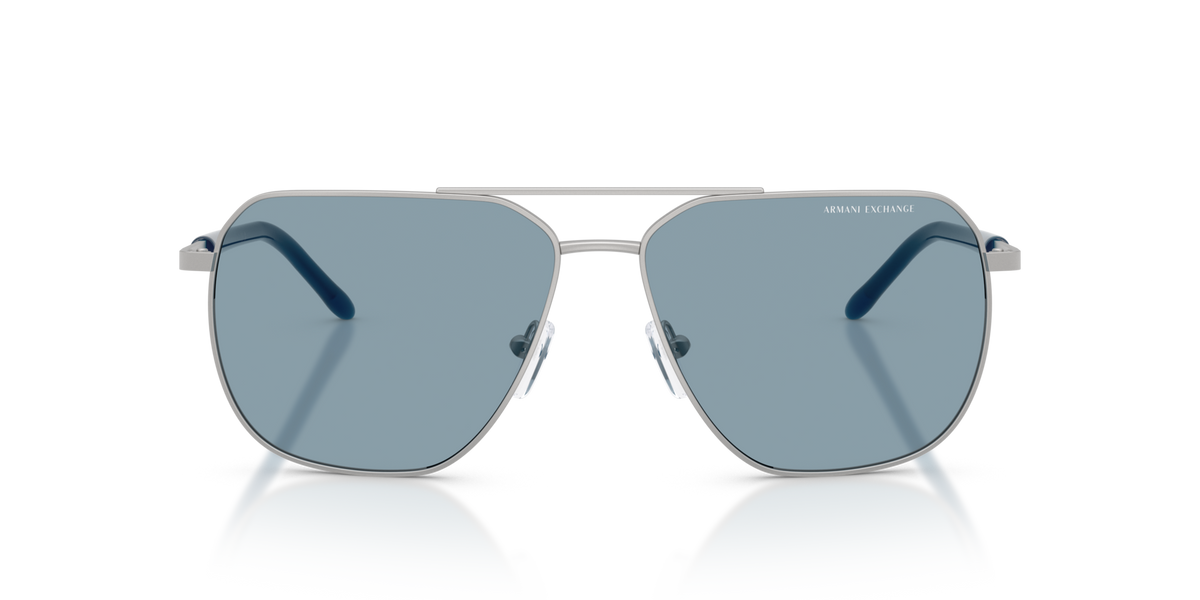 Armani Exchange AX2057S 602080 matte silver sunglasses 59mm