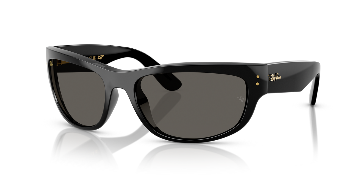 Ray-Ban RB2289 6826J5 black sunglasses 60mm angled view