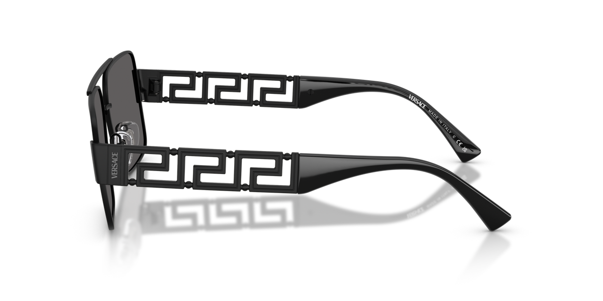 Versace VE2290 12616G matte black sunglasses 61mm side view