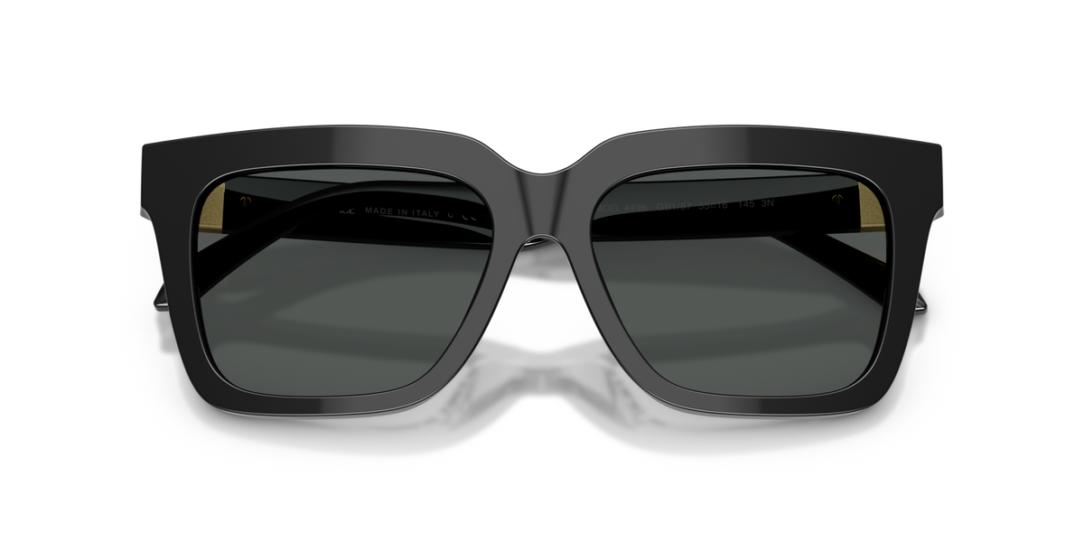 Versace VE4498 GB1/87 black sunglasses 55mm folded view