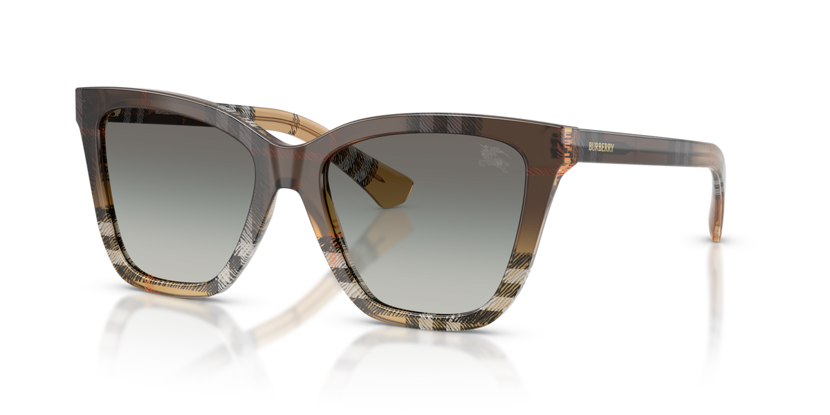 Burberry BE4470 420211 check sand sunglasses 54mm angled view