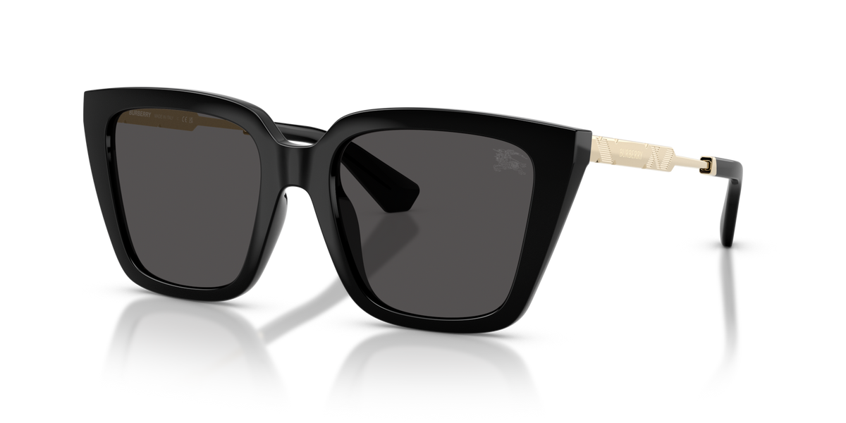Burberry BE4473U 300187 black sunglasses 52mm angled view