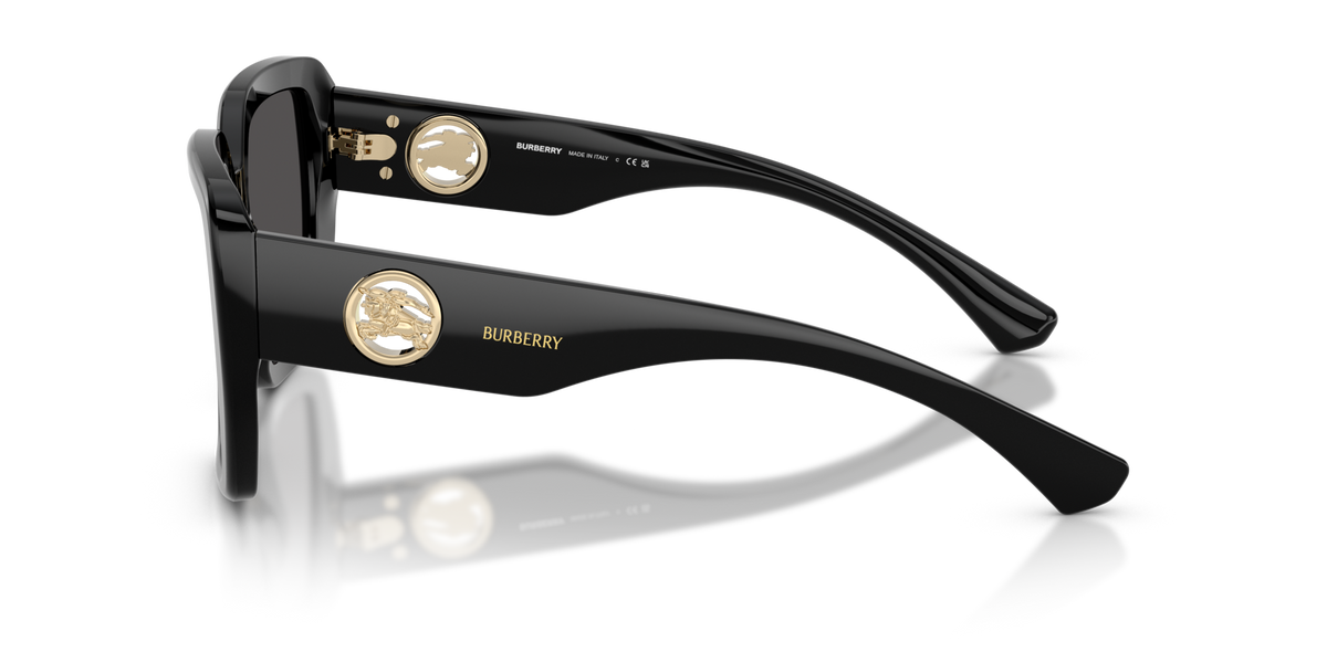 Burberry BE4471 300187 black sunglasses 54mm side view