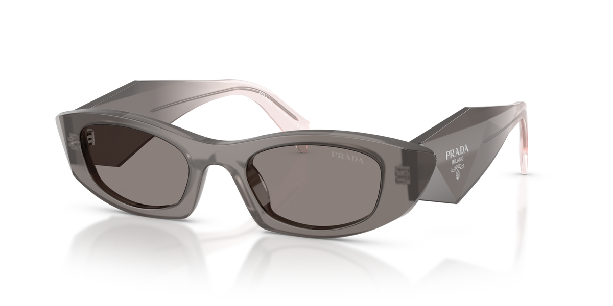 Prada PRB16S 20F80Q grey sunglasses 50mm angled view