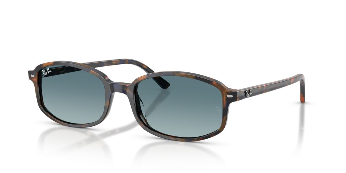 Ray-Ban RB2232 13563M yellow blue havana sunglasses 54mm angled view