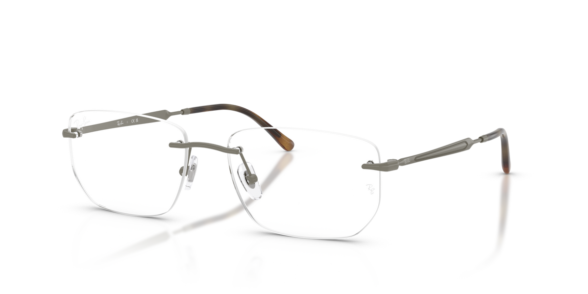 Ray-Ban RX3768V 3201 grey eyeglasses 54mm angled view