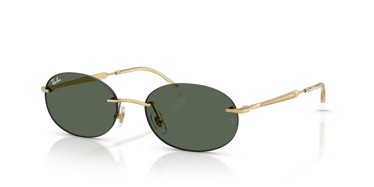 Ray-Ban RB3767 001/71 arista gold sunglasses 54mm angled view