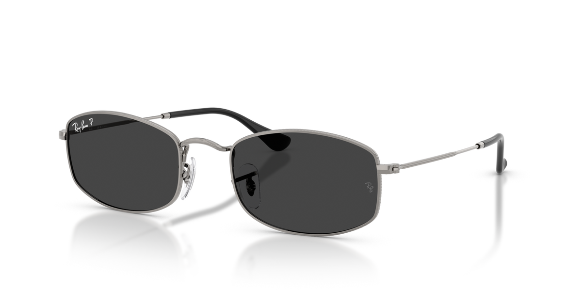 Ray-Ban RB3832 004/48 gunmetal sunglasses 55mm angled view