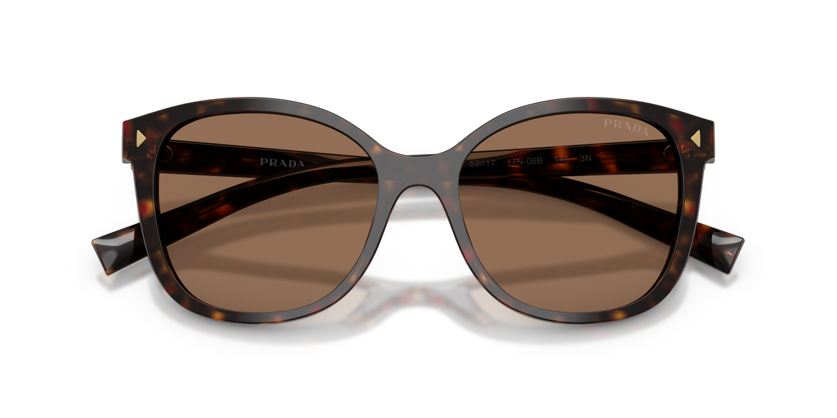 Prada PR22ZS 17N06B tartaruga radica sunglasses 53mm folded view