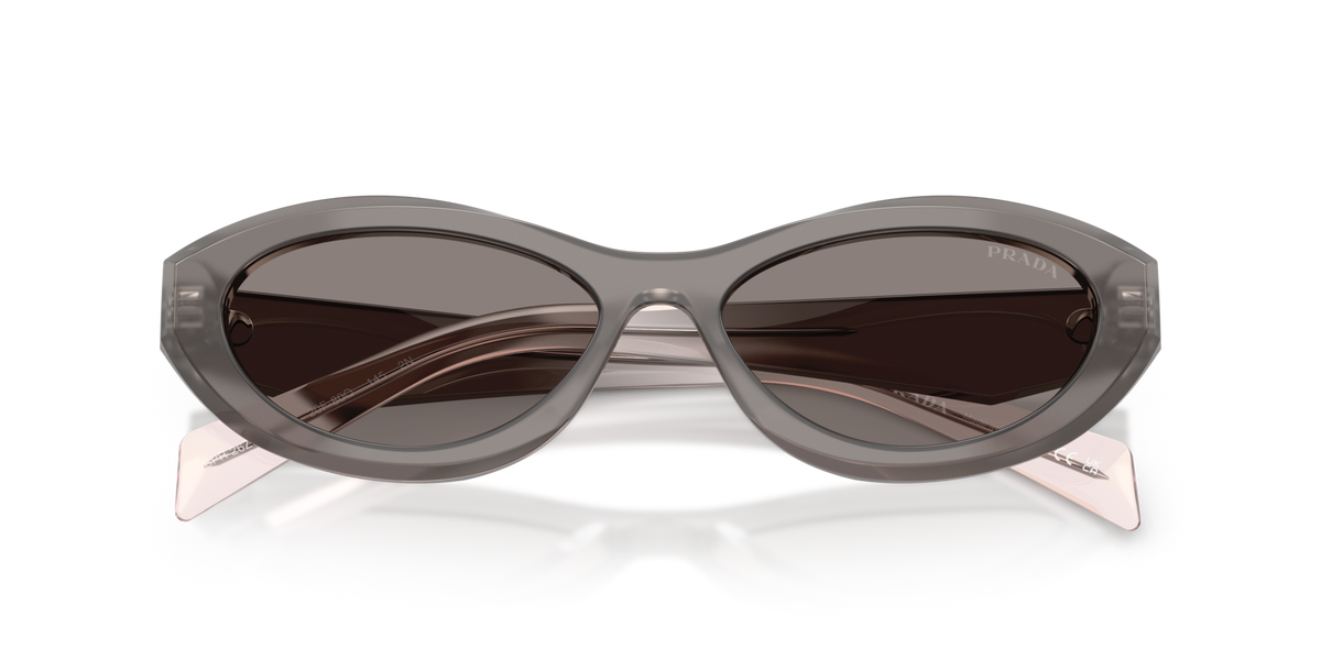 Prada PR26ZS 20F80Q grey sunglasses 55mm folded view