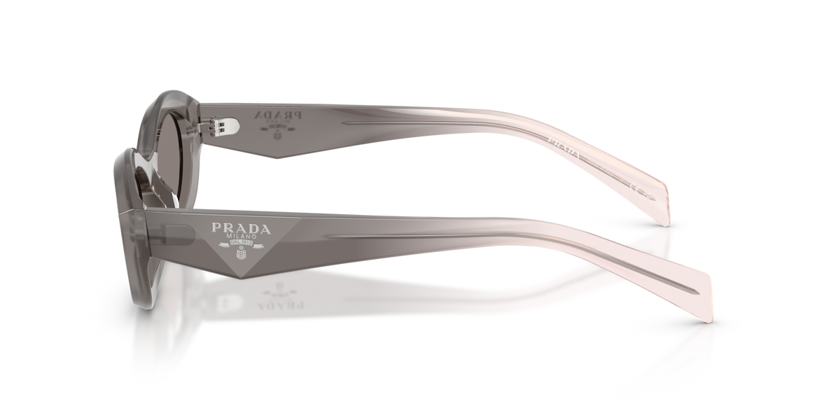 Prada PR26ZS 20F80Q grey sunglasses 55mm side view
