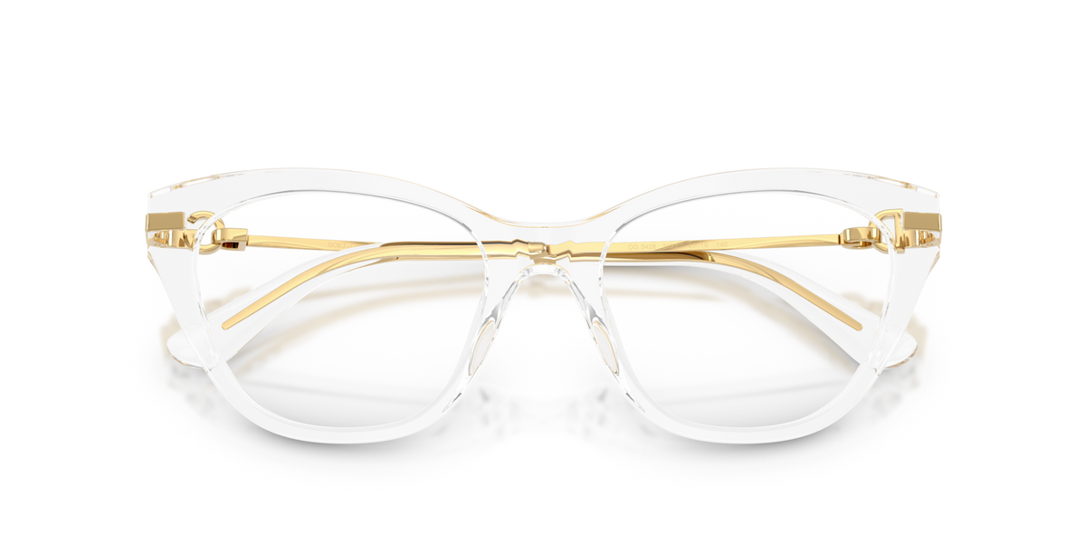 Dolce & Gabbana DG3428 3133 crystal eyeglasses 51mm folded view