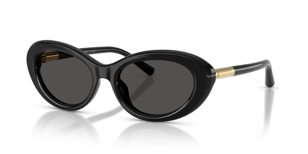 Dolce & Gabbana DG4519 501/87 black sunglasses 54mm angled view