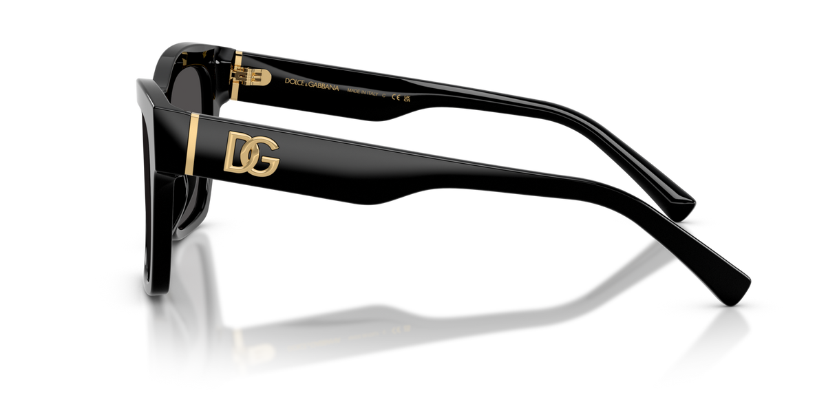 Dolce & Gabbana DG4512 501/87 black sunglasses 53mm side view