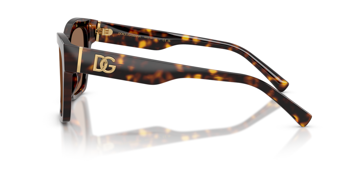 Dolce & Gabbana DG4512 502/73 havana sunglasses 53mm side view