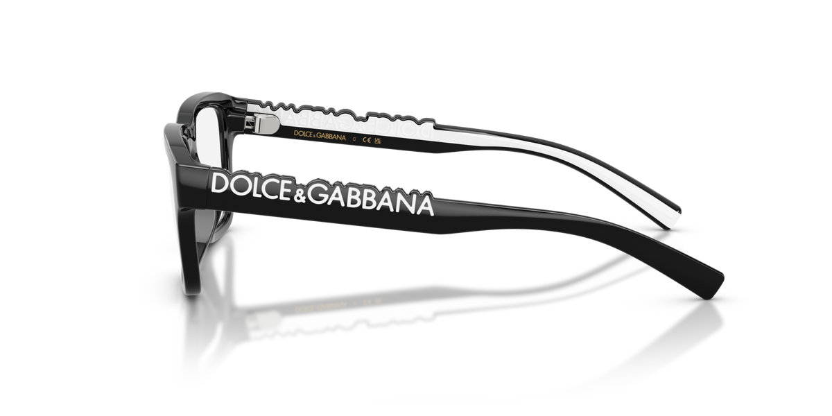 Dolce & Gabbana Kids DX5008 501 black eyeglasses 49mm side view