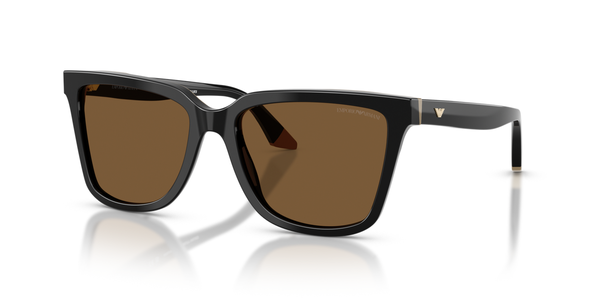 Emporio Armani EA4261 631373 black/beige sunglasses 55mm angled view