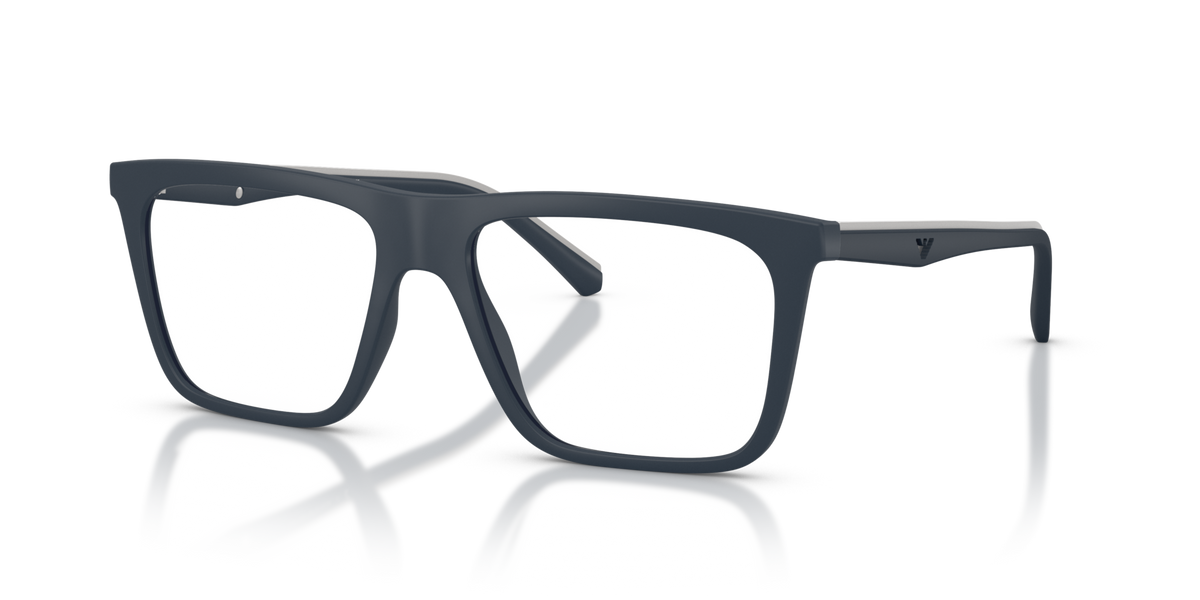 Emporio Armani EA4258 50881W matte blue sunglasses 54mm angled view