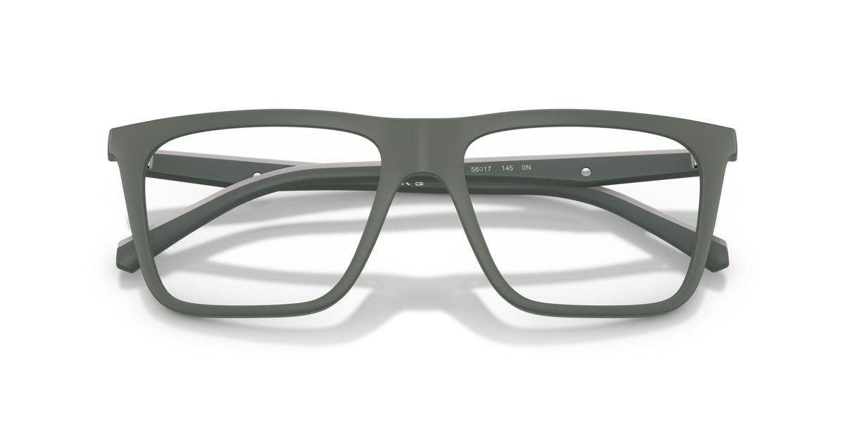 Emporio Armani EA4258 63121W matte green sunglasses 54mm folded view