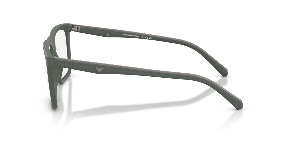 Emporio Armani EA4258 63121W matte green sunglasses 54mm side view